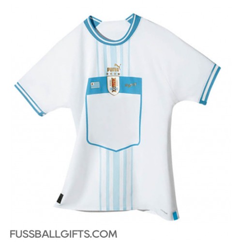 Uruguay Fußballbekleidung Auswärtstrikot WM 2022 Kurzarm